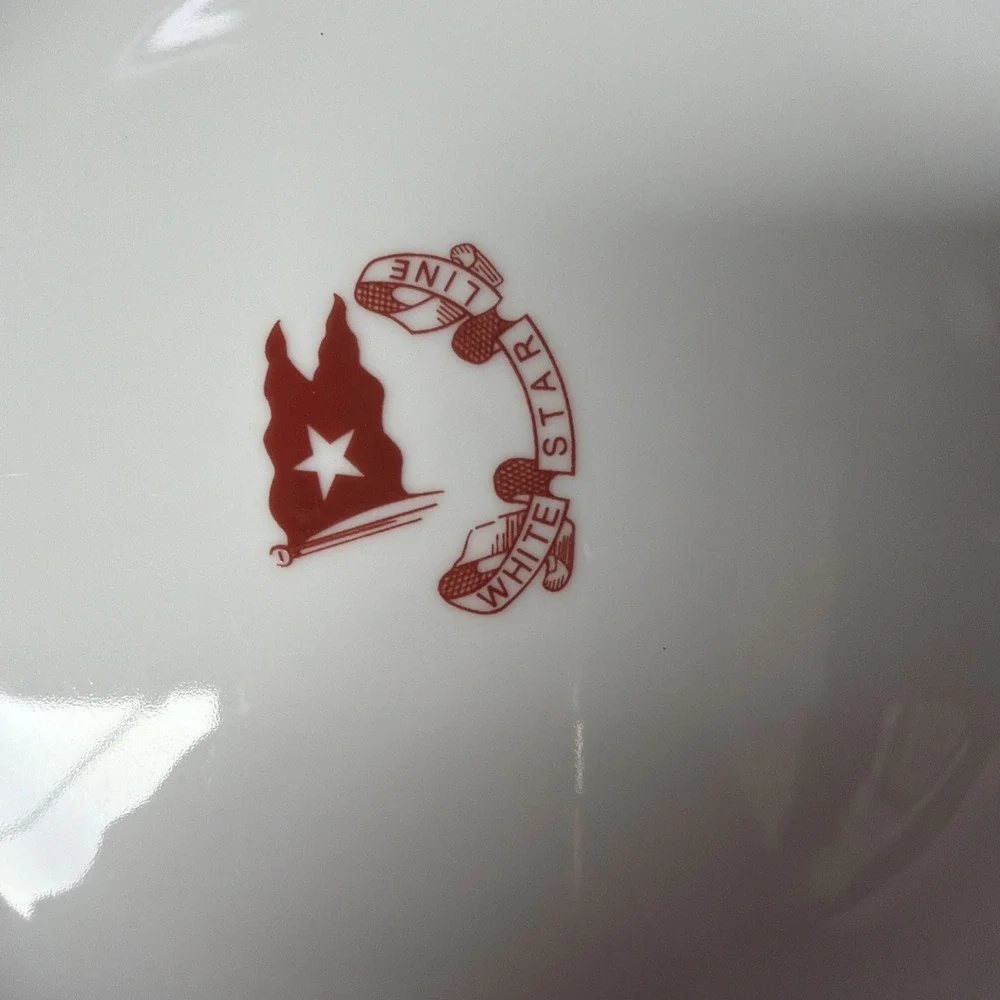 TITANIC WHITE STAR LINE REPRODUCTION SOUP BOWL‎  9 1/4